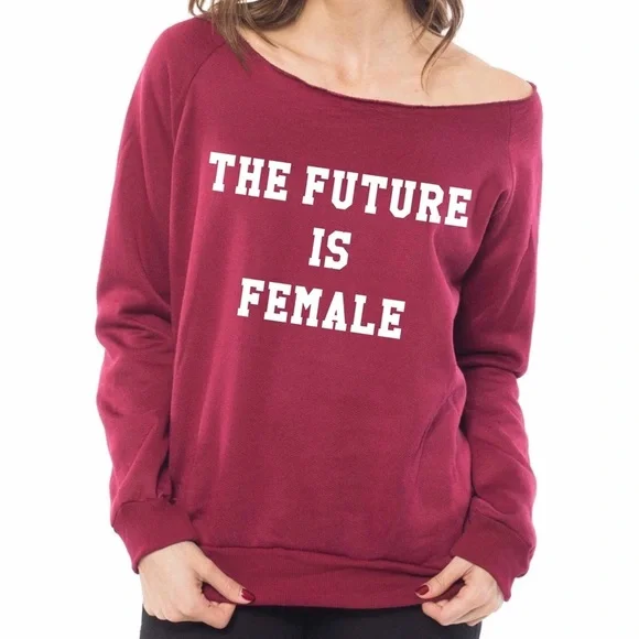 NEW The future is female Sweater, Womens sweater - Picture 3 of 5
